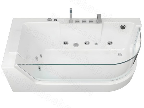 Акриловая ванна Grossman GR-17000-1L 170x80 с гидромассажем