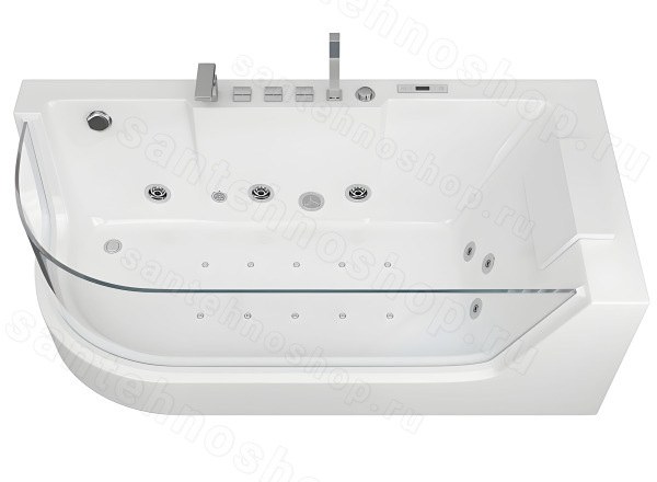 Акриловая ванна Grossman GR-17000R 170x80 с гидромассажем и аэромассажем