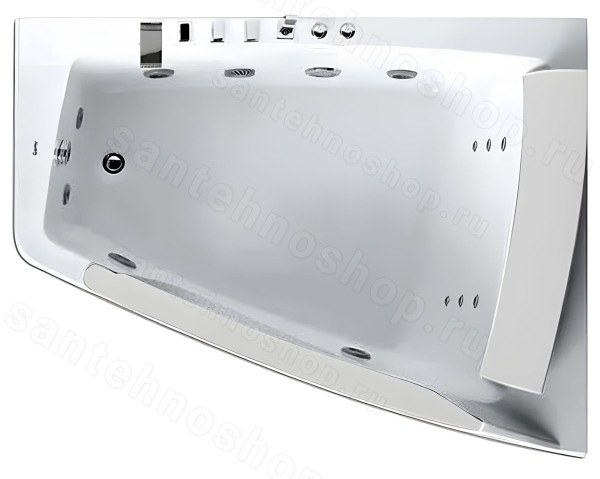 Акриловая ванна Gemy G9056 B R 170x130 с гидромассажем
