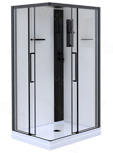 Душевая кабина Esbano ESM-108CKRL 100x80 с верхним душем