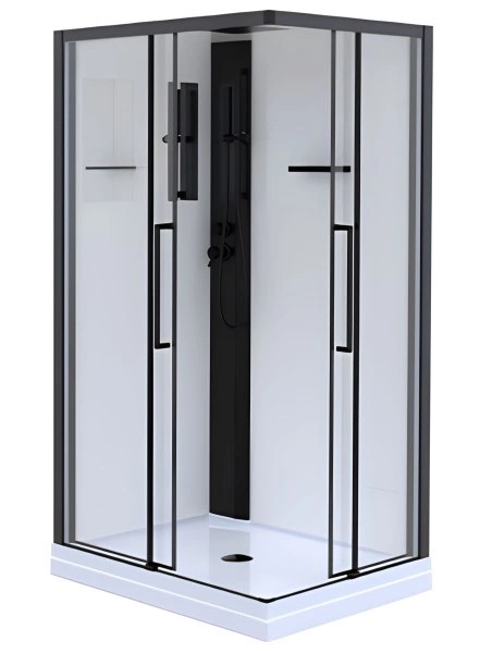 Душевая кабина Esbano ESM-108CKRR 100x80 с верхним душем