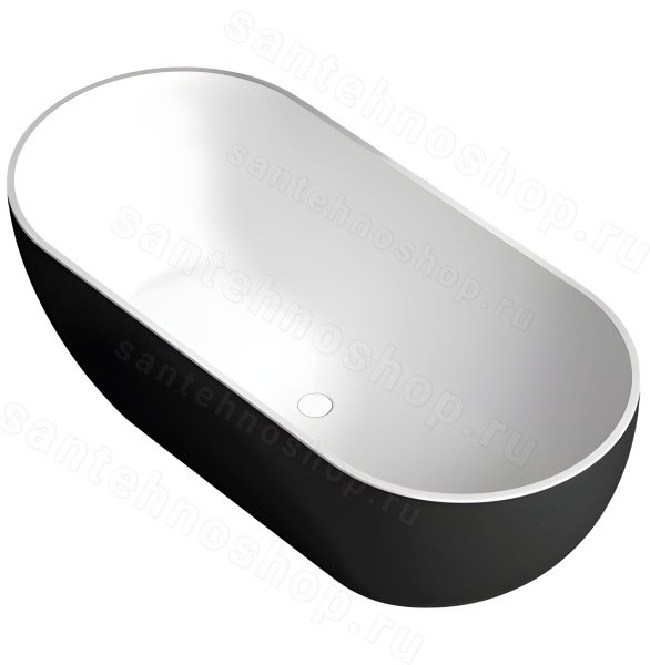 Акриловая ванна Abber AB9241MB 172x79, отдельностоящая