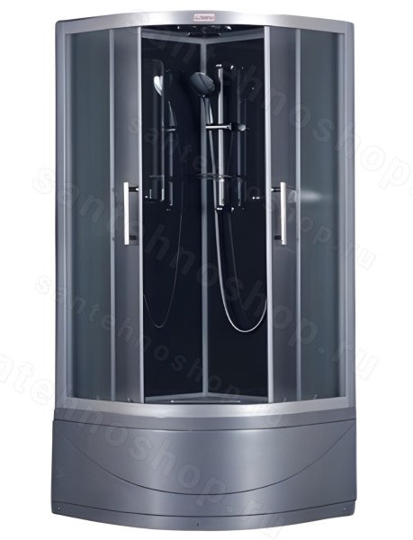 Душевая кабина Esbano Grey ESGT-90CRB 90x90 с верхним душем