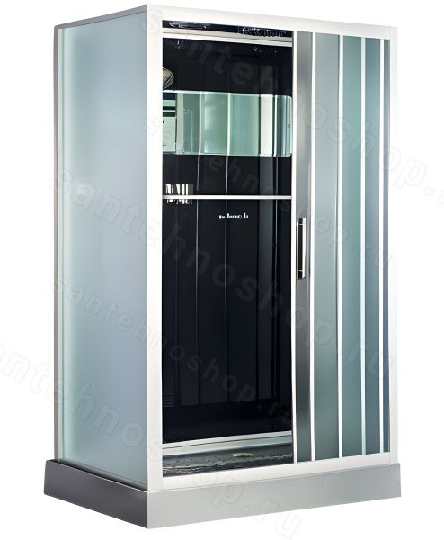 Душевая кабина Esbano Grey ESGT-3129CKR 120x90 с верхним душем
