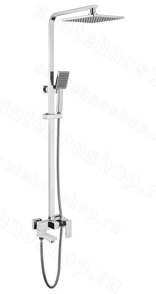 Душевая система Abber Daheim AF8216 с изливом, хром
