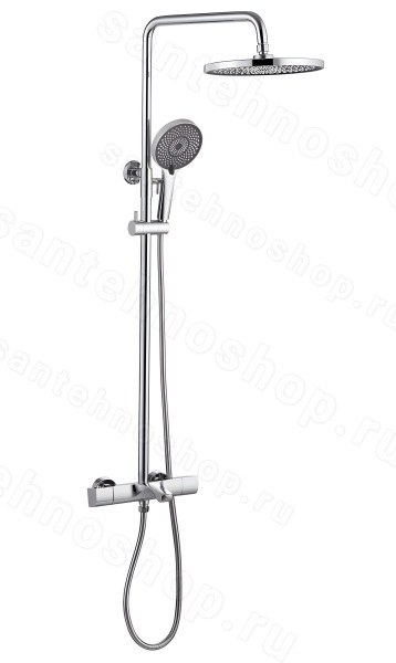 Душевая система Abber Thermostat AF8516 с изливом, хром