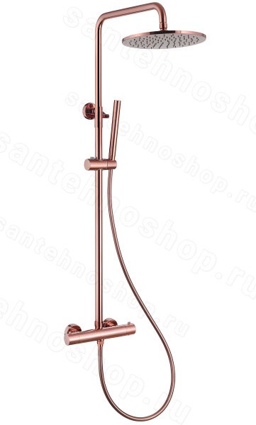 Душевая система Abber Wasser Kreis AF8160RG, золото