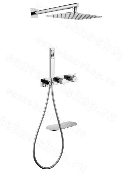 Душевая система Abber Rund AF8750 , хром