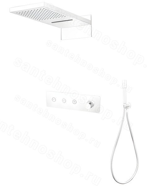 Душевая система Boheme Fusion 130-MW, белая матовая