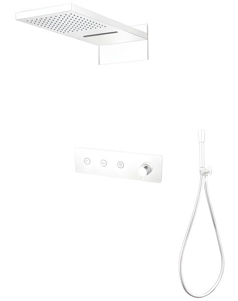 Душевая система Boheme Fusion 130-MW, белая матовая