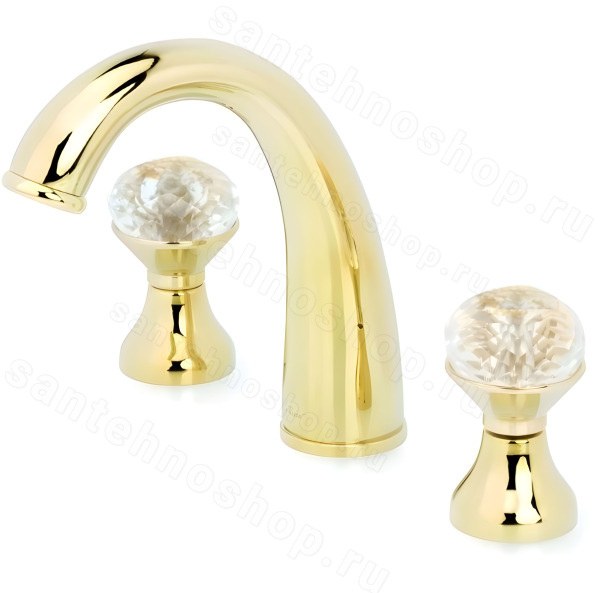 Смеситель для раковины Boheme Imperiale Presente 337, золото