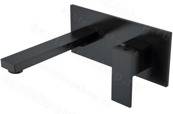 Смеситель для раковины Boheme Qubic 475-B, черный матовый