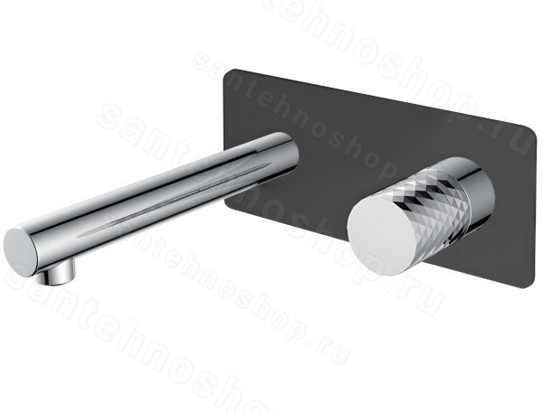 Смеситель для раковины Boheme Stick 125-BCR, черный матовый
