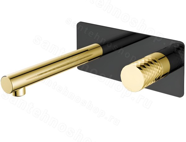 Смеситель для раковины Boheme Stick 125-BG, черный матовый
