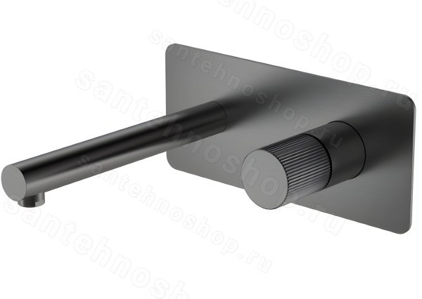 Смеситель для раковины Boheme Stick 125-GM.3, оружейная сталь