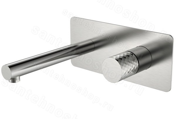 Смеситель для раковины Boheme Stick 125-NB, никель