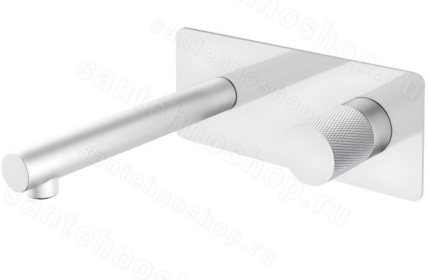 Смеситель для раковины Boheme Stick 125-WCR.2, белый матовый