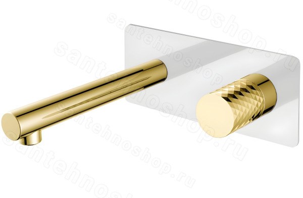 Смеситель для раковины Boheme Stick 125-WG, белый матовый
