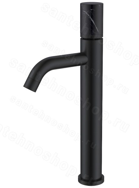 Смеситель для раковины Boheme Stick 122-B-MR-B, черный матовый