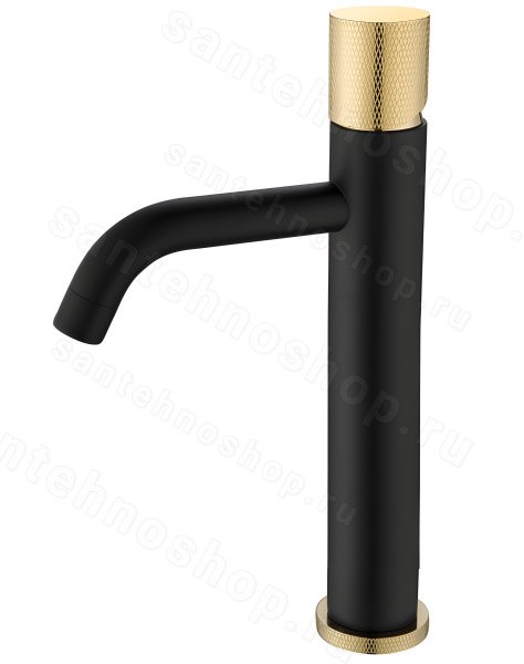 Смеситель для раковины Boheme Stick 122-BG.2, черный матовый