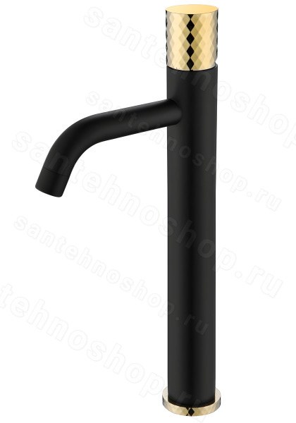 Смеситель для раковины Boheme Stick 122-BG, черный матовый