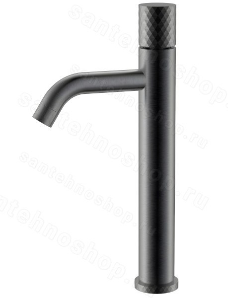 Смеситель для раковины Boheme Stick 122-GM, оружейная сталь