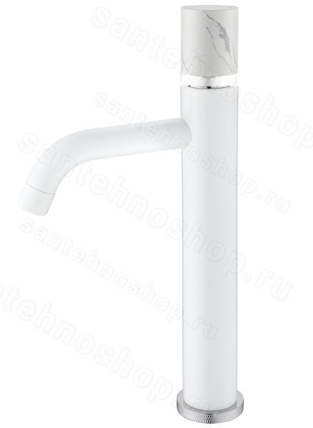 Смеситель для раковины Boheme Stick 122-W-MR-WHITE, белый матовый