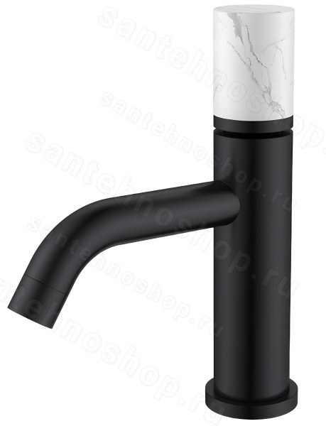 Смеситель для раковины Boheme Stick 121-B-MR-W, черный матовый