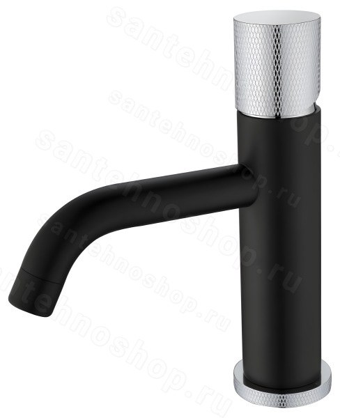 Смеситель для раковины Boheme Stick 121-BCR.2, черный матовый