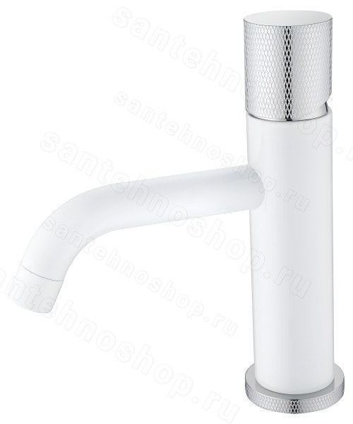 Смеситель для раковины Boheme Stick 121-WCR.2, белый матовый