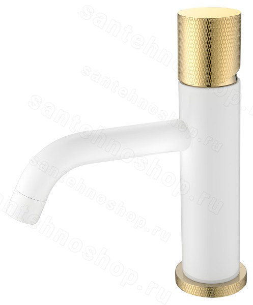 Смеситель для раковины Boheme Stick 121-WG.2, белый матовый