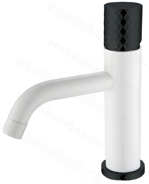 Смеситель для раковины Boheme Stick 121-WB, белый матовый