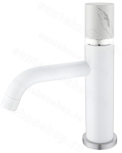 Смеситель для раковины Boheme Stick 121-W-MR-WHITE, белый матовый