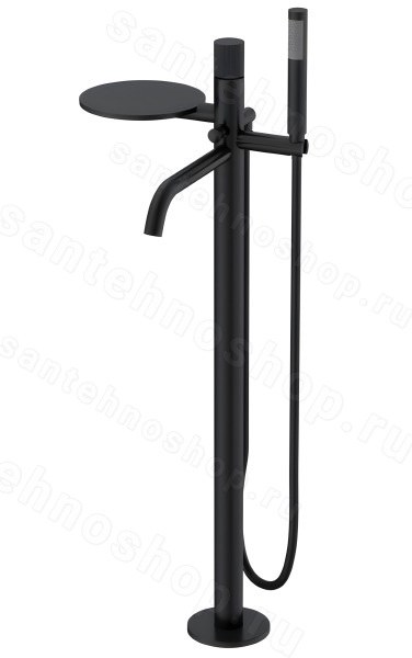 Напольный смеситель для ванны Boheme Stick 129-BB.3, черный матовый
