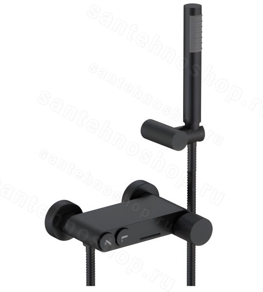 Смеситель для ванны с душем Boheme Stick 123-BB.3, черный матовый