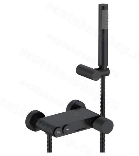 Смеситель для ванны с душем Boheme Stick 123-BB.4, черный матовый