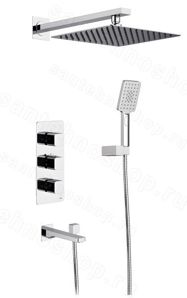 Душевая система Timo Petruma SX-5049/00SM с изливом, хром