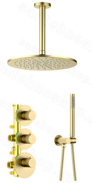 Душевая система Timo Saona SX-2399/17SM, матовое золото