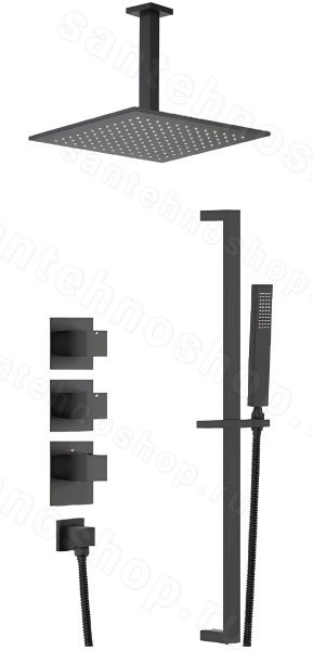 Душевая система Timo Selene SX-2229/03SM, черная матовая