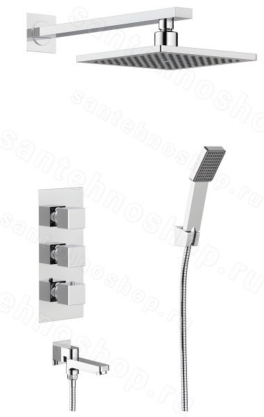 Душевая система Timo Tetra-Thermo SX-0199/00SM с изливом, хром