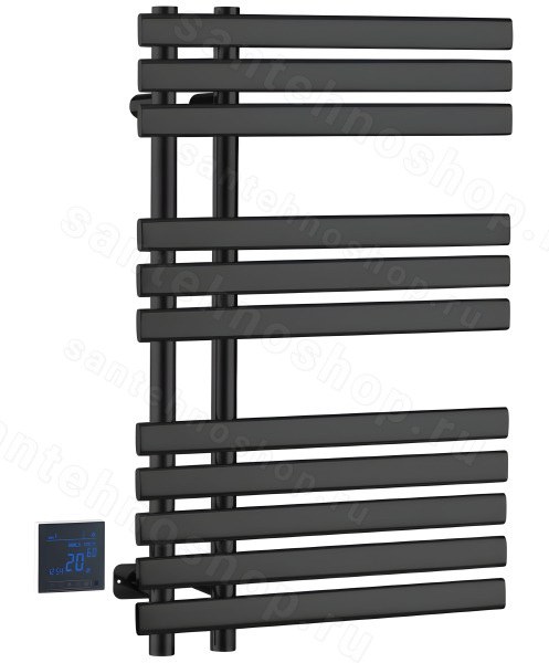 Полотенцесушитель электрический Boheme Venturo 723-B 50x80, черный матовый
