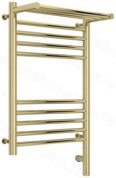 Полотенцесушитель электрический Сунержа Богема 3.0 R с полкой 40x60, шампань