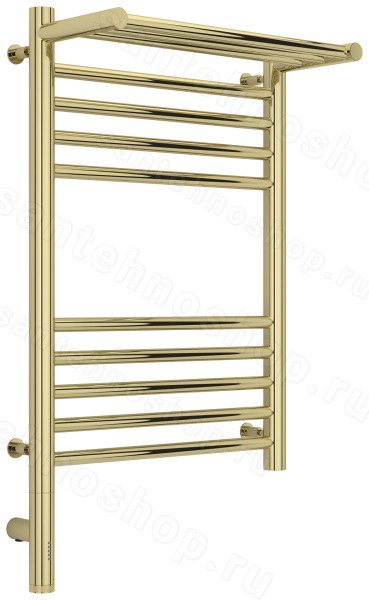 Полотенцесушитель электрический Сунержа Богема 3.0 L с полкой 40x60, шампань