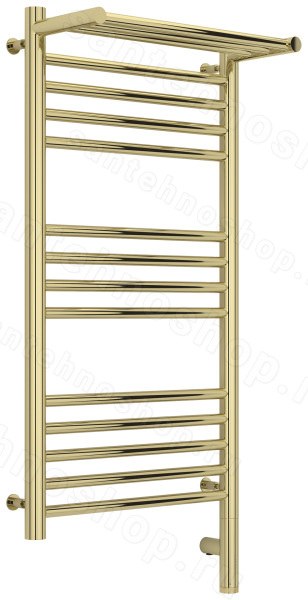 Полотенцесушитель электрический Сунержа Богема 3.0 R с полкой 40x80, шампань