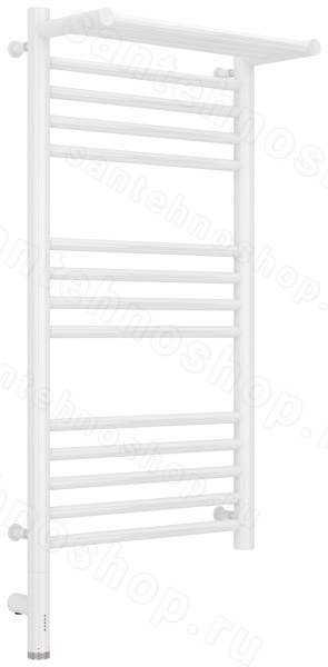 Полотенцесушитель электрический Сунержа Богема 3.0 L с полкой 40x80, белый
