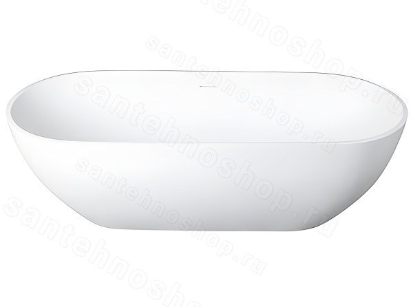 Ванна UNI-FLOW Oval FS307-1750 Gloss White 175x76 из искусственного камня