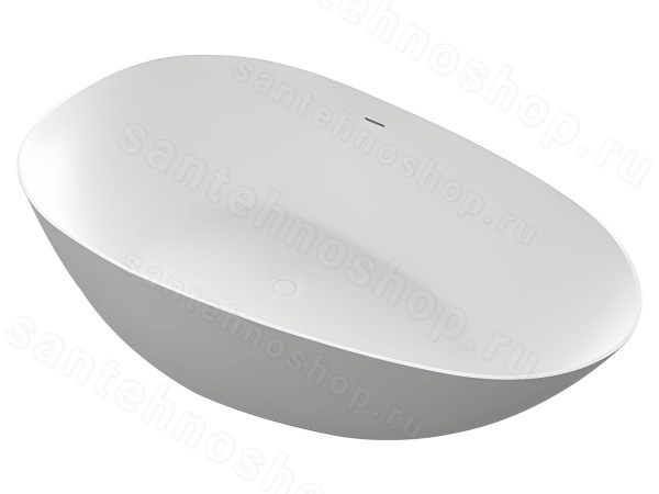 Ванна UNI-FLOW Ova FS302-1700 Matt White 170x85 из искусственного камня
