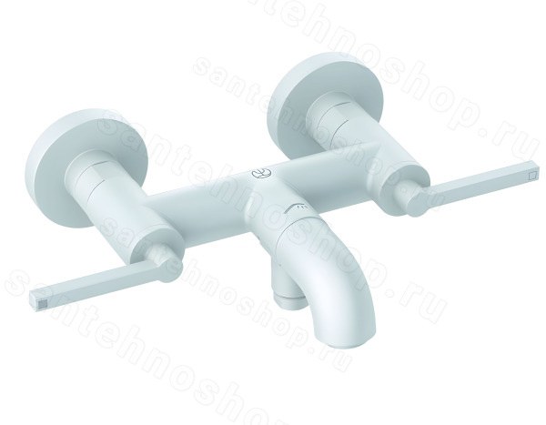 Смеситель для ванны Kludi Nova Fonte Puristic 205405315, белый матовый