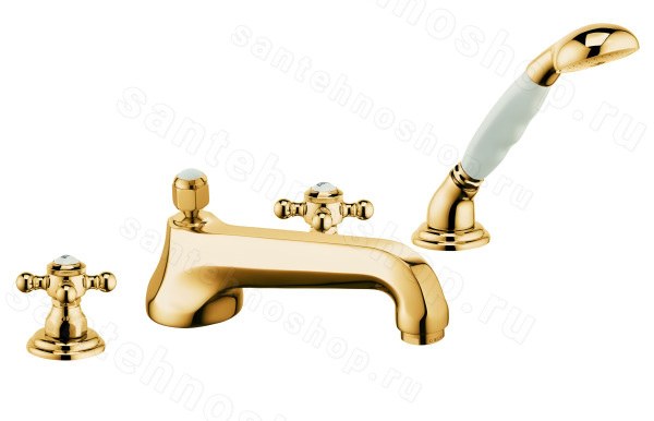 Смеситель для ванны Kludi Adlon 51525452, золото, золото