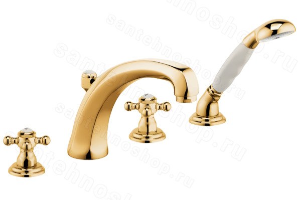 Смеситель для ванны Kludi Adlon 51524452, золото, золото